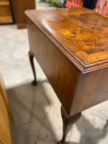 Antique Burr Walnut Low Boy