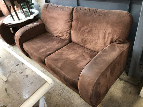 Faux Suede Large 2 Seater Sofa