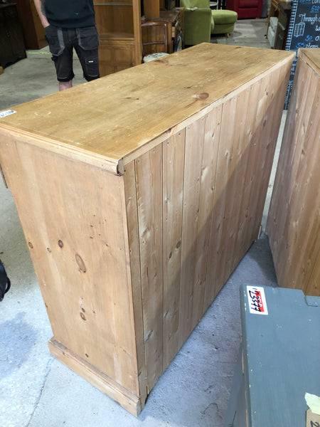 Solid Rustic Pine Large Chest of Drawers