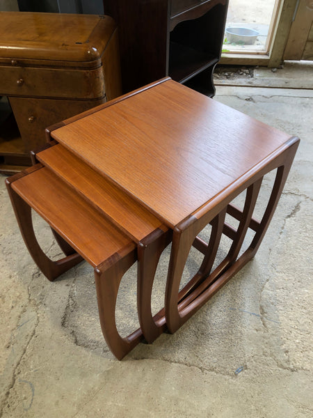 Mid Century Teak Sunelm Nest of Tables