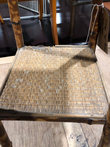 Vintage Tiger Bamboo Side Table
