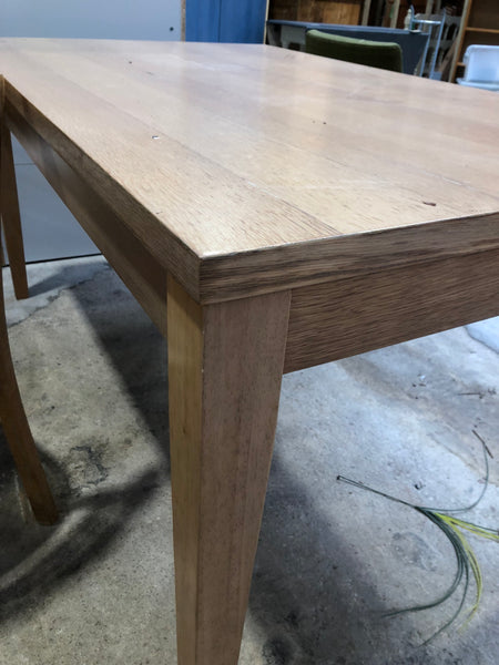 Light Wood Veneer Dining Table