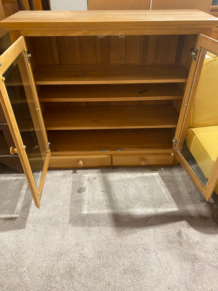 GHC - Oak Display Cabinet With Drawers