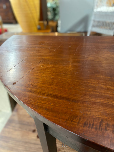 GHC - Mahogany Demi Lune Console Table