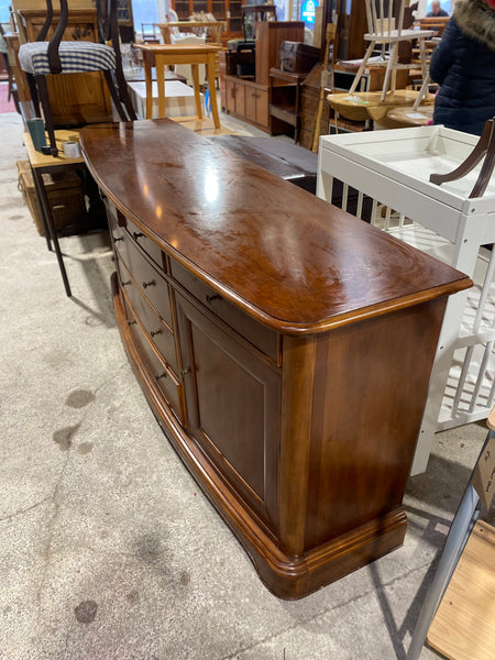 Large Bow Fronted Sideboard
