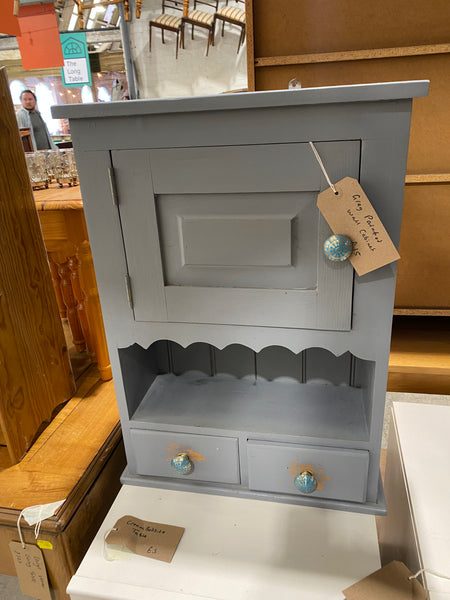 Grey Painted Wall Cabinet