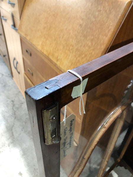 Antique Mahogany Glass Display Cabinet
