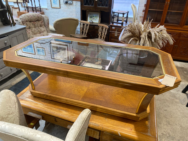Glass Topped Coffee Table