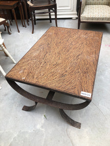 GHC - Metal & Wood Topped Coffee Table