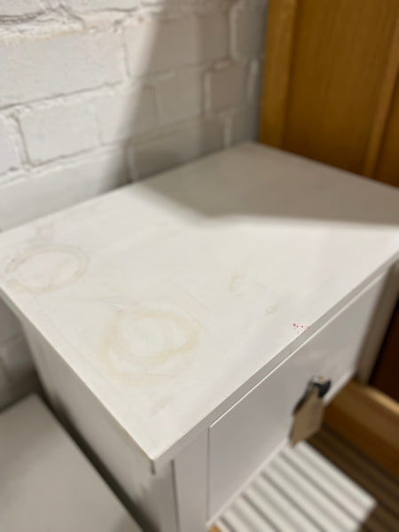 Pair of White Bedside Tables
