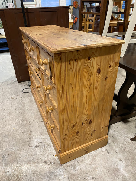 Large Pine chest of drawers