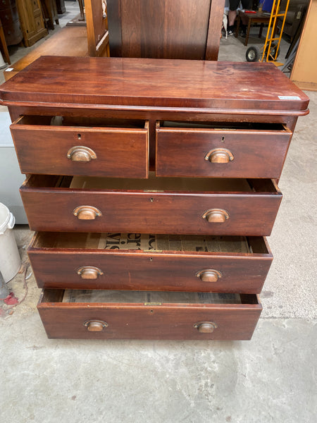 Edwardian Solid Wood Chest of Drawers