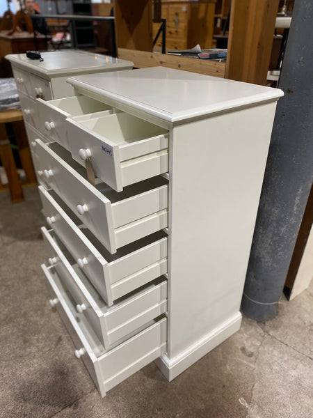 White Tallboy Chest of Drawers