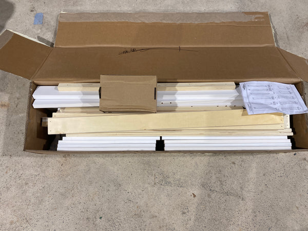 White Vidaxl Single Day Bed - New In Box Unbuilt
