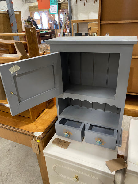 Grey Painted Wall Cabinet