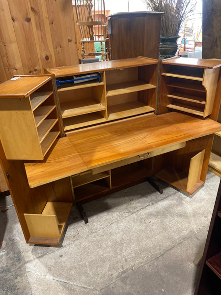 Mid Century Teak Magic Box Desk