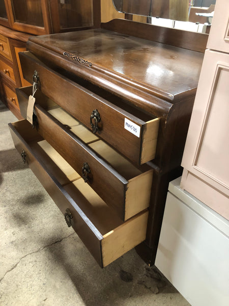 Vintage Dressing Table With Mirror