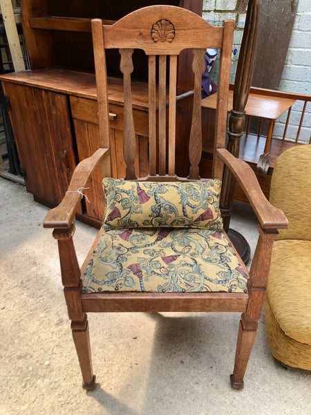Vintage Oak Carver Chair - GHC