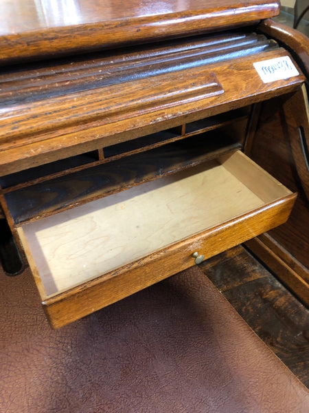 Roll Top Pedestal Desk