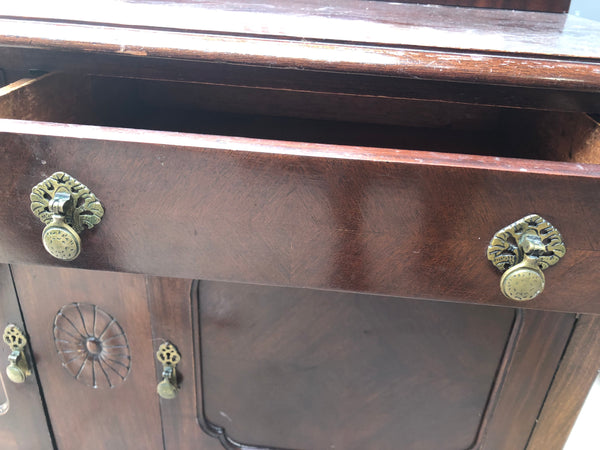 Antique Dark Wood Sideboard