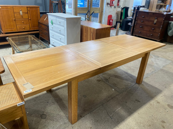Large Extending Oak Dining Table