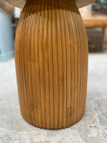 Charles Orchard Carved Round Side Table
