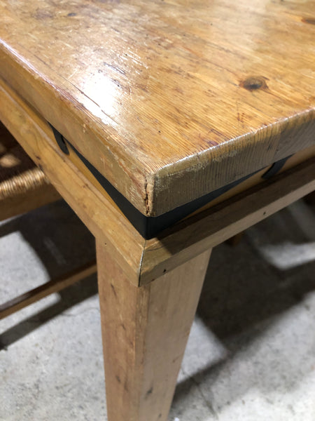 Solid Pine Dining Table & 4 Chairs