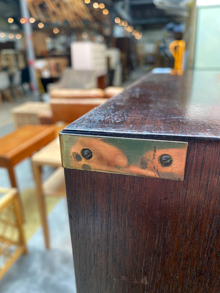 GHC - Mahogany Military Campaign Style Side Table