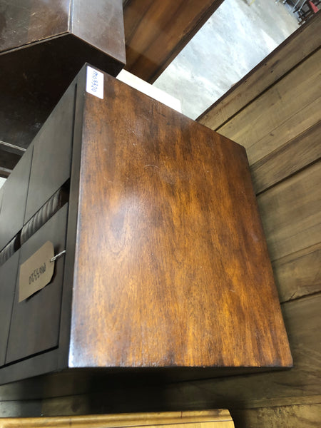 Dark Wood Tall Storage Unit