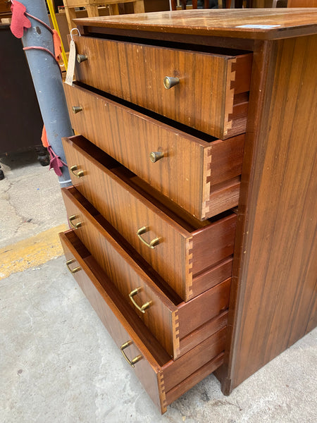 Mid Century Teak Chest of Drawers