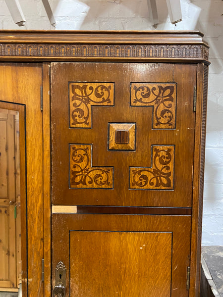 Art Deco Triple Wardrobe