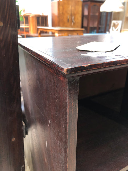 Dark Stained Storage Shelves