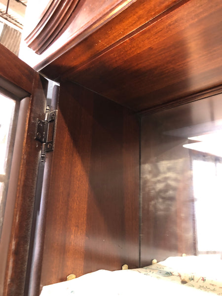 Vintage Glass Display Cabinet Bureau
