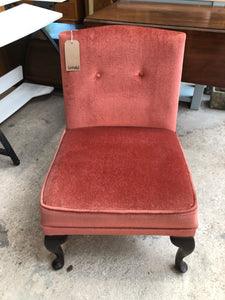 GHC - Pink Velvet Bedroom Chair