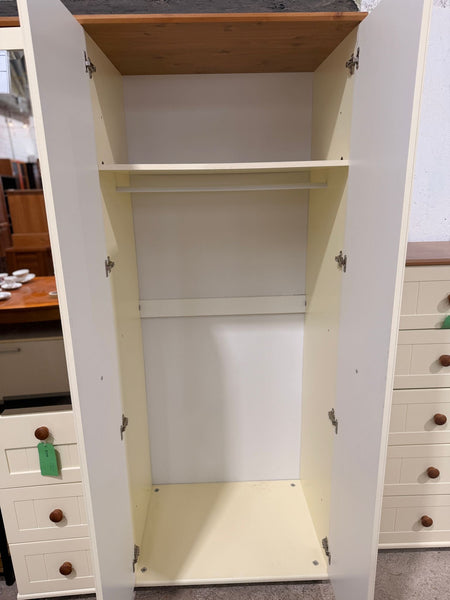REF - Cream Double Wardrobe