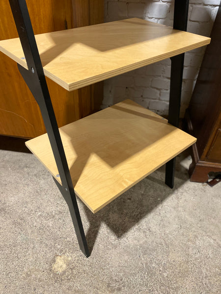 Industrial Style Leaning Bookcase