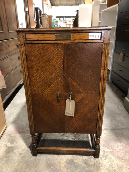 GHC - Small Vintage Oak Veneer Cabinet