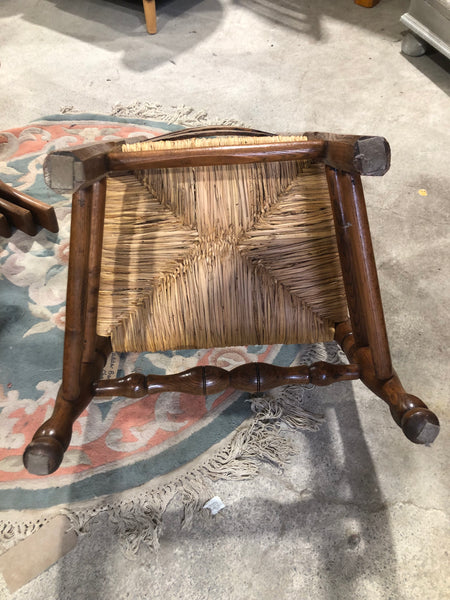 Ladder Back Wicker Chair
