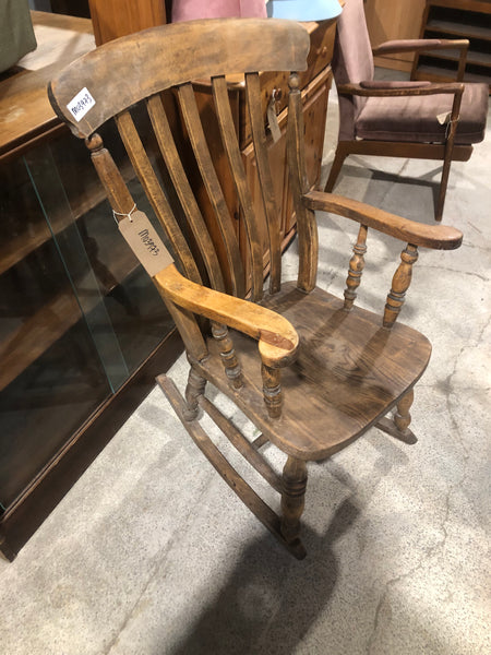 Solid Oak Rocking Chair