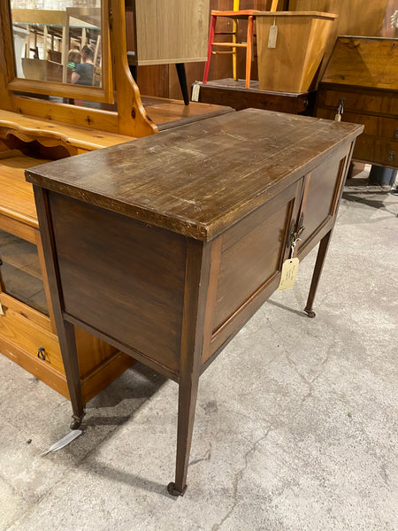 Antique Oak Compact Cupboard Washstand GHC