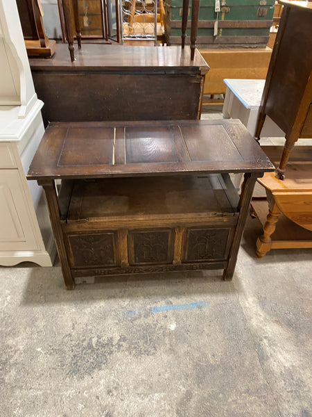 Antique Oak carved Monk’s Bench