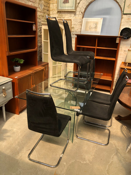Glass Dining Table & 6 Chairs