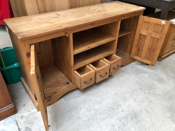 Solid Rustic Pine Sideboard
