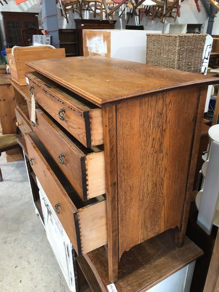 Antique Oak Chest of 3 Drawers