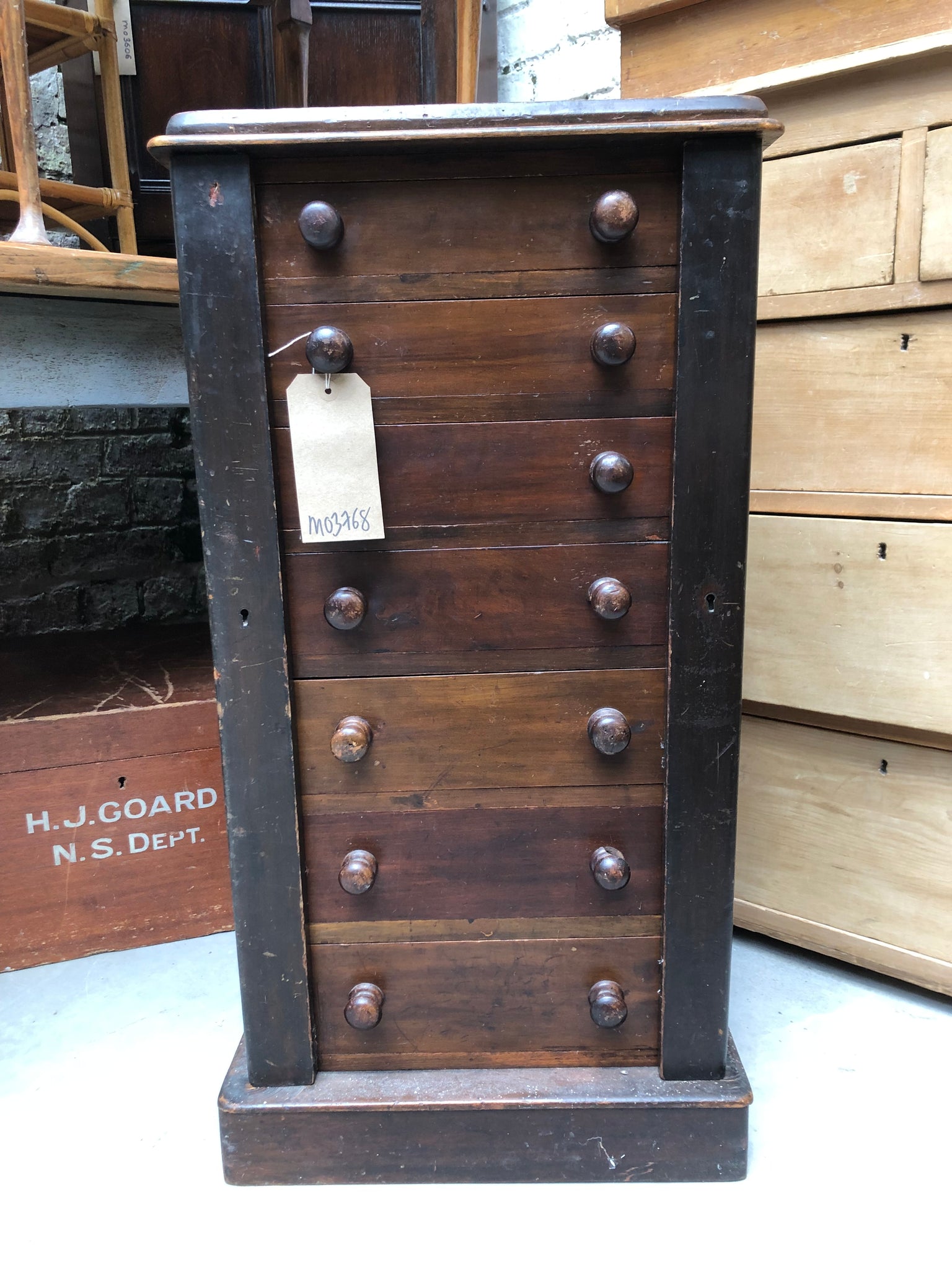 GHC - Late Victorian Wellington Chest of Drawers
