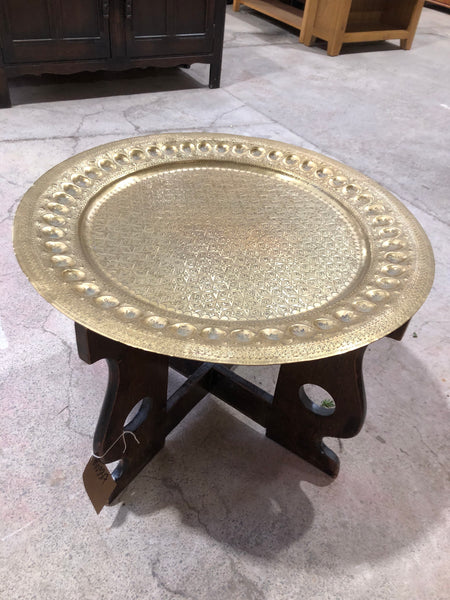 Eastern Brass Tray Topped Table