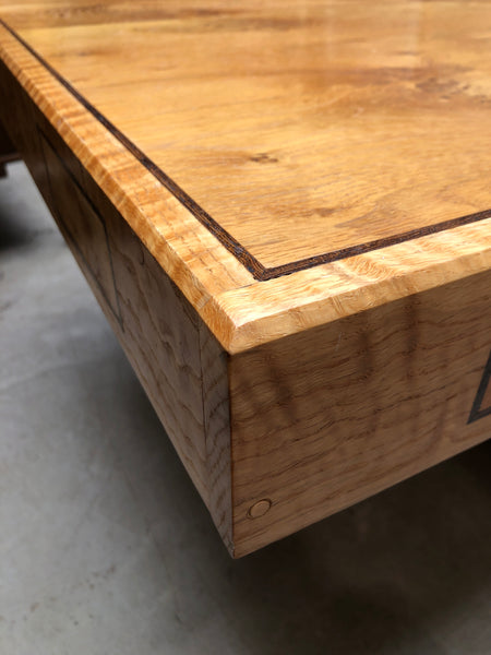GHC - Burr Elm Extendable Dining Table