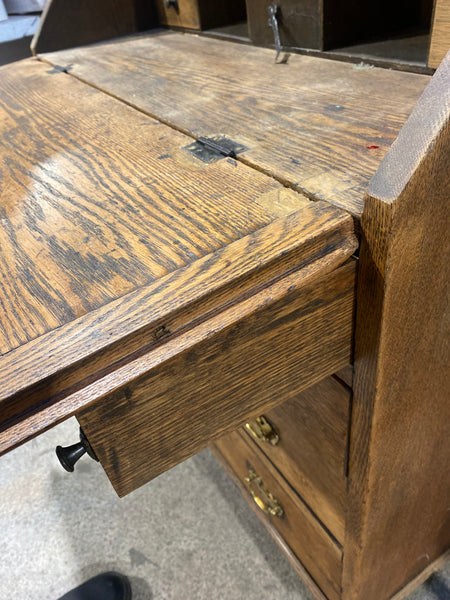 Antique Oak Writing Desk Bureau