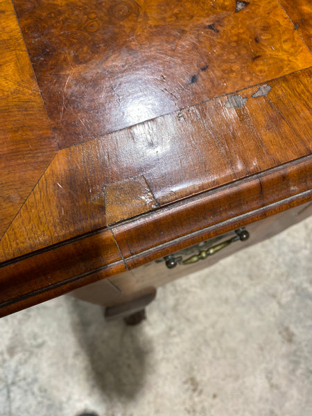 Antique Burr Walnut Low Boy