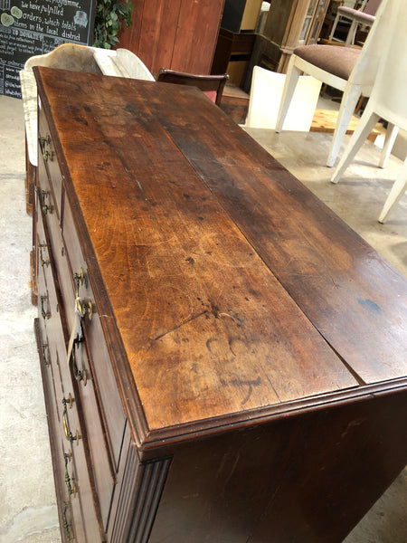Antique Mahogany 2 over 4 Chest of Drawers